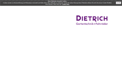 Desktop Screenshot of dietrich-gartentechnik-fahrrad.de